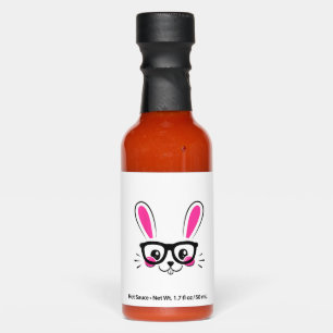 Cute Bunny Face Easter Bunny Funny Rabbit Girls Ea Hot Sauces