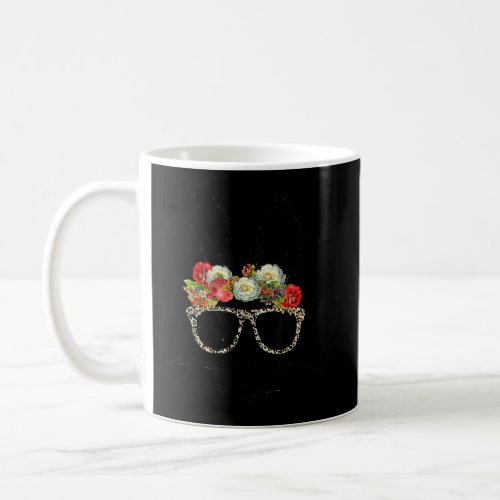 Cute Bunny Face  Leopard Print Glasses Easter  1  Coffee Mug