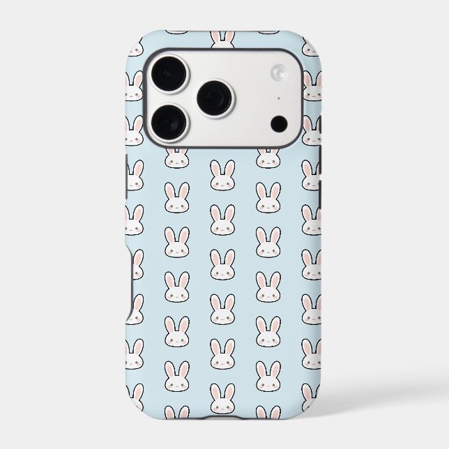 Cute Bunny Face Rabbit Pattern Case-Mate iPhone Case (Back)