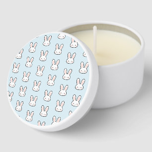 Cute Bunny Face Rabbit Pattern Mini Candle Favors