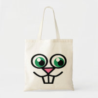 Cute Bunny Face Tote Bag