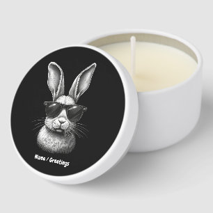 Cute Bunny Face With Sunglasses For Kids  Mini Candle Favors