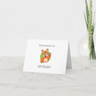 cute bunny Folded Birthday Card Card for kids