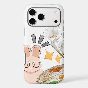 Cute Bunny Food Illustration   Kawaii Aesthetic An iPhone 17 Pro Max Case