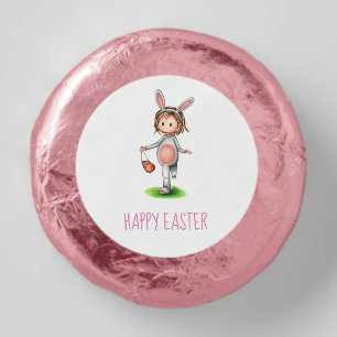 Cute Bunny Girl Easter Dipped Oreo Cookie Favors
