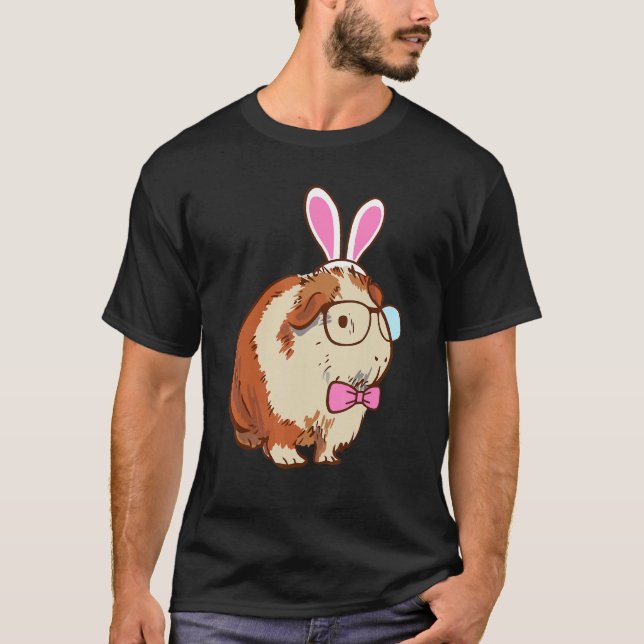 Cute Bunny Guinea Pig T-Shirt (Front)