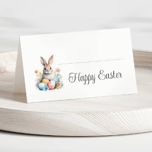 Cute Bunny Happy Easter Brunch Place Card