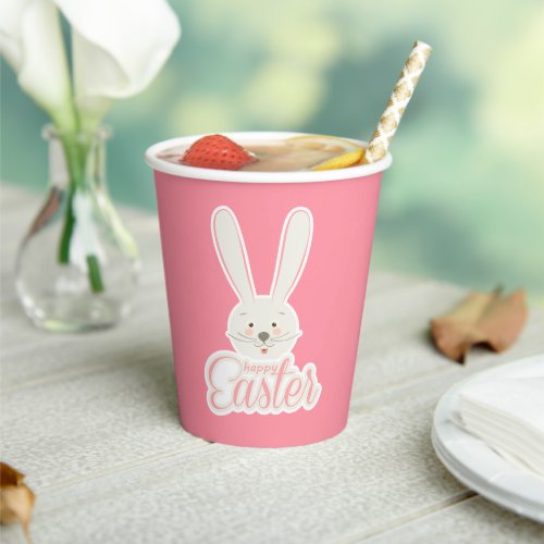 Cute BUNNY Happy Easter Eggs Hunt Party Cute  Paper Cups