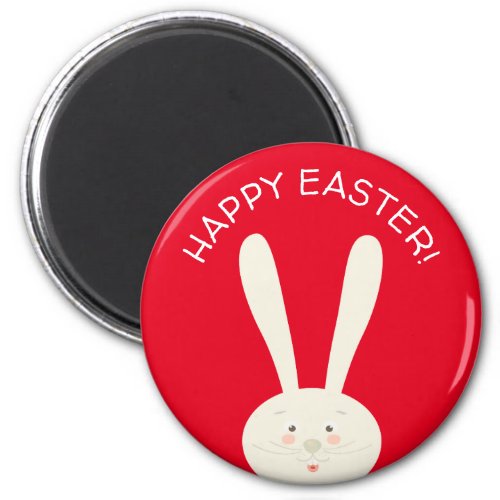 Cute Bunny Happy Easter Eggs Hunt Party Magnet