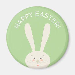 Cute Bunny Happy Easter Eggs Hunt Party Magnet