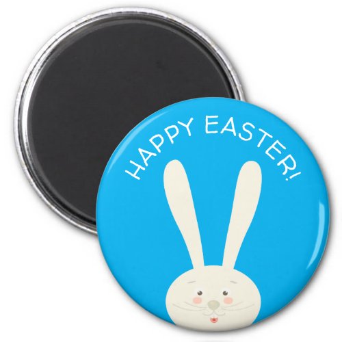 Cute Bunny Happy Easter Eggs Hunt Party Magnet