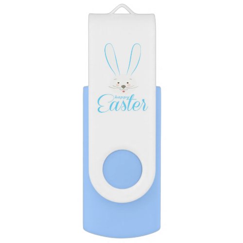 Cute Bunny Happy Easter Eggs Hunt Party Spring Flash Drive