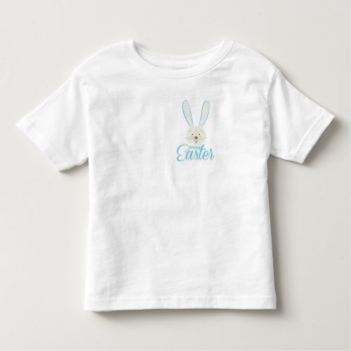 Cute Bunny Happy Easter Eggs Hunt Party Spring Toddler T_shirt