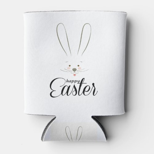 CUTE BUNNY HAPPY EASTER HOLIDAY PARTY Trendy Can Cooler