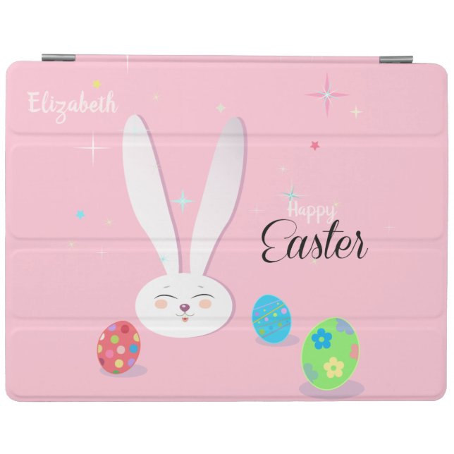 CUTE BUNNY HAPPY EASTER HOLIDAY PARTY Trendy iPad Smart Cover (Horizontal)