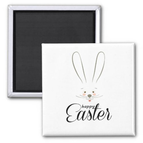 CUTE BUNNY HAPPY EASTER HOLIDAY PARTY Trendy Magnet