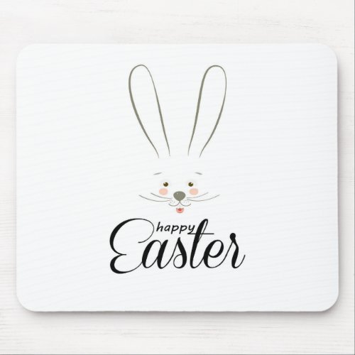 CUTE BUNNY HAPPY EASTER HOLIDAY PARTY Trendy Mouse Pad