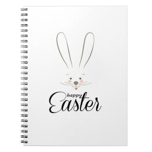 CUTE BUNNY HAPPY EASTER HOLIDAY PARTY Trendy Notebook