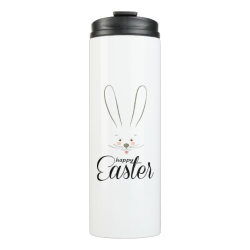 CUTE BUNNY HAPPY EASTER HOLIDAY PARTY Trendy Thermal Tumbler