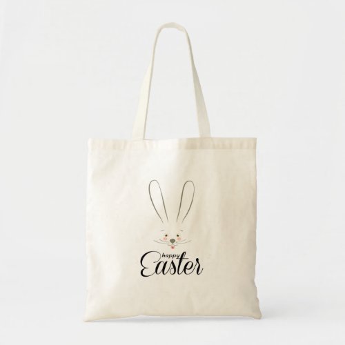 CUTE BUNNY HAPPY EASTER HOLIDAY PARTY Trendy Tote Bag