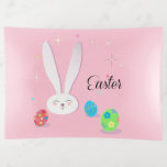 CUTE BUNNY HAPPY EASTER HOLIDAY PARTY Trendy Trinket Tray<br><div class="desc">Happy Easter Spring Holiday! Cute Bunny Holiday Trinket Tray,  Rabbit and Easter Eggs Hunt,  Easter Brunch,  Illustration Kids Party Decorative Cartoon Graphic Design for Home > Home Décor > Home Accents > Trinket Trays. Easter Birthday,  Baby,  Girl,  Kids Party. Minimalist style.</div>