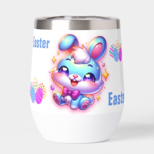 Cute bunny Happy Easter  Water bottle