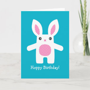 Cute Bunny Hug Card