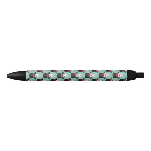 Cute Bunny in Wizard Hat Pattern Pen (Front)