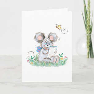 Cute Bunny Kids Birthday Card