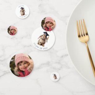 Cute Bunny Kindergarten Graduation Photo Confetti