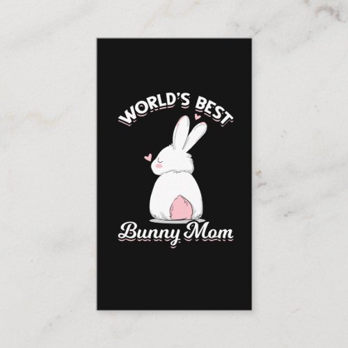 Cute Bunny Mama Rabbit Lover Mom Business Card