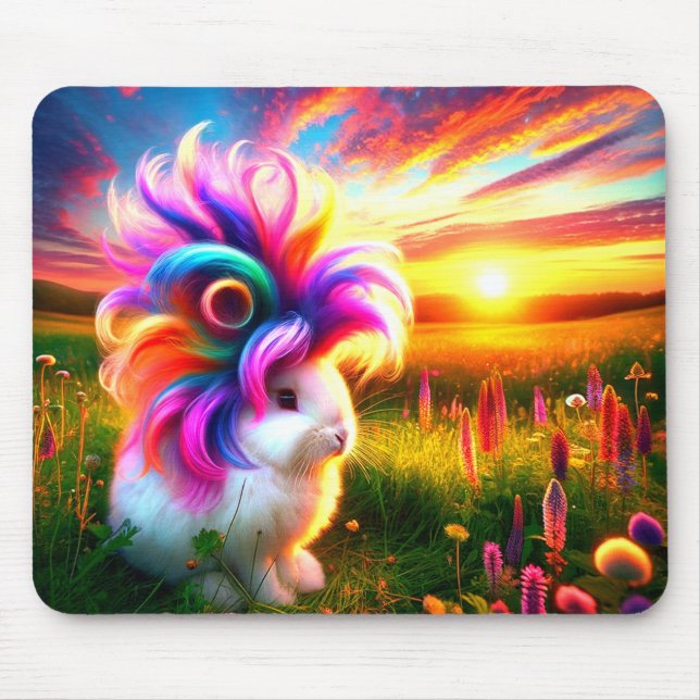 Cute Bunny Mouse Pad (Front)