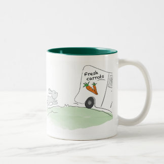 Cute Bunny mug (Chasing carrots)