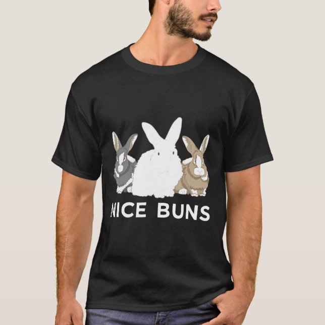 Cute Bunny Nice Buns Rabbit Herd Fluffle T-Shirt (Front)