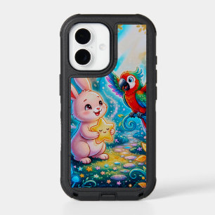 Cute Bunny Parrot Phone Case 🌈Otterbox Case