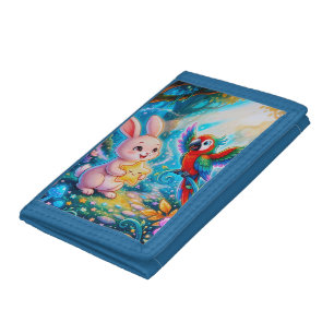 Cute Bunny Parrot Photo Wallet 🌈Photo Wallet