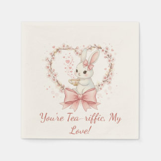 Cute Bunny Party - Personalized Event Decor Napkins