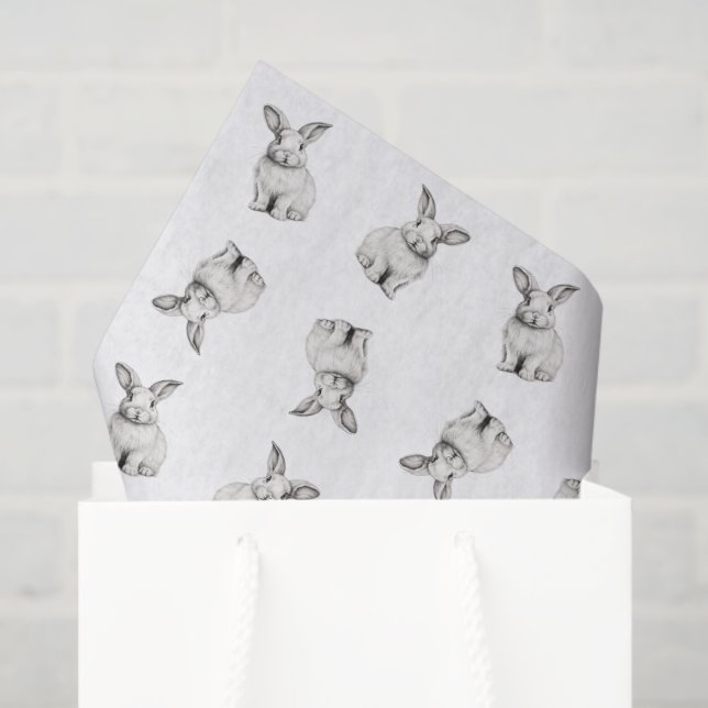 Cute Bunny Pattern Tissue Paper (Gift Bag)