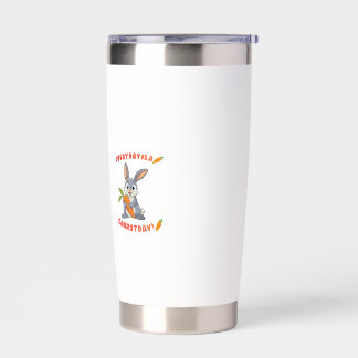​​Cute Bunny Personalized Travel Mug - Custom Nam  Insulated Tumbler