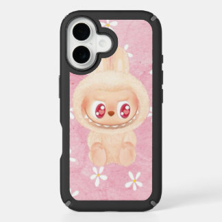 Cute Bunny Phone Case – Pink Floral Kawaii Style