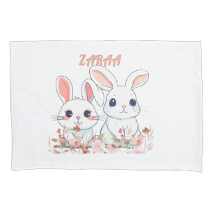 Cute Bunny  Pillow Case