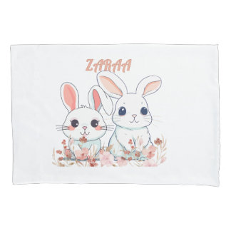 Cute Bunny  Pillow Case
