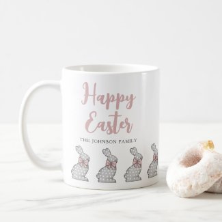 Cute Bunny Pink Happy Easter