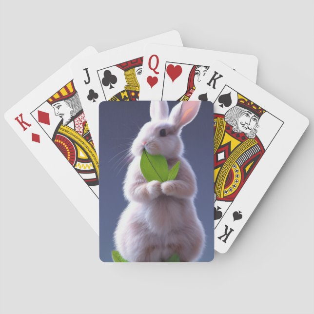 Cute Bunny Poker Cards (Back)