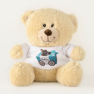 Cute Bunny Police Car & Teddy Bear Gift for Kids