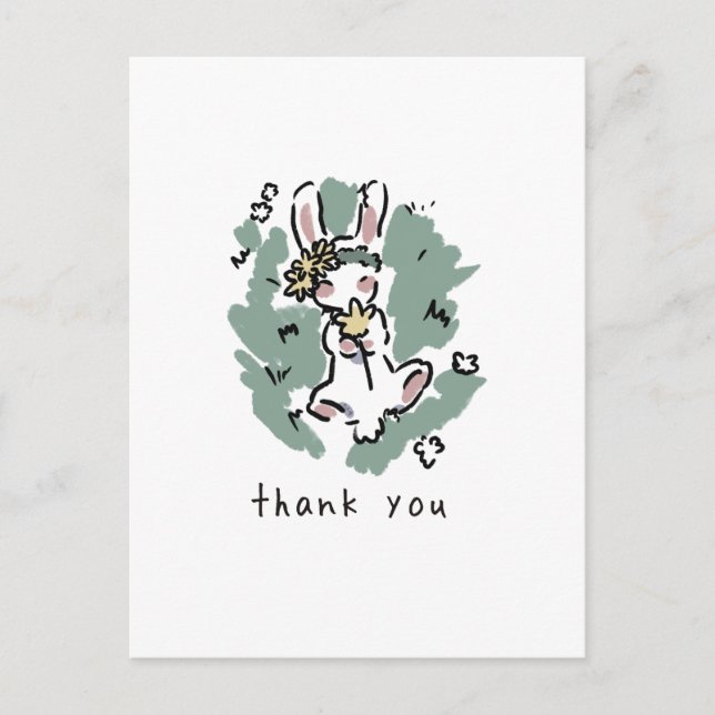 Cute bunny✨️ postcard (Front)