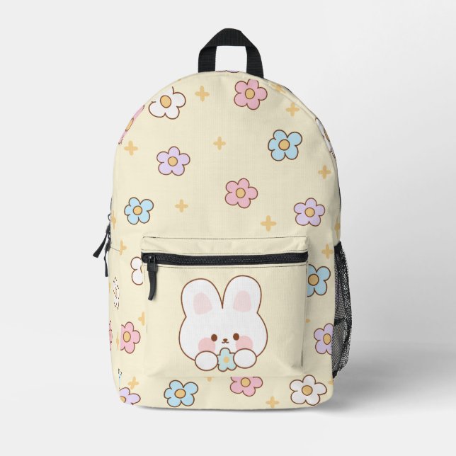 Cute Bunny Print Cut Sew Bag (Front)