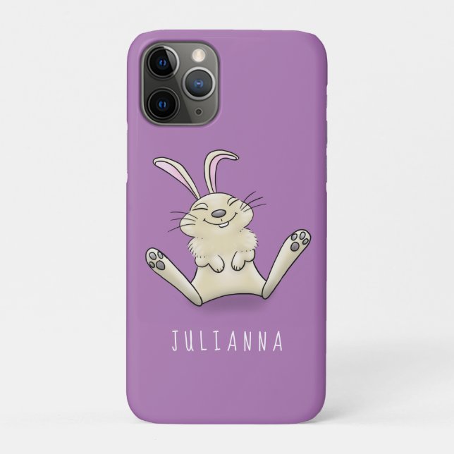 Cute bunny rabbit cartoon illustration Case-Mate iPhone case (Back)