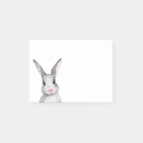 Cute Bunny Rabbit Easter Watercolor Pet Animal Post_it Notes