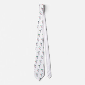 cute bunny rabbit hugging carrot neck tie